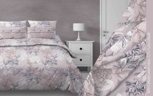 КПБ Бязь "Бояртекс" диз. № 189 Симфония, 7/5 Вид, пудровый (N)