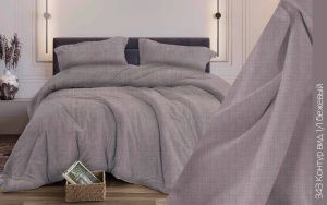 КПБ Бязь "Бояртекс" диз. № 343 Контур, 1/1 Вид, бежевый (L)