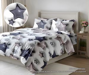 КПБ Полисатин "Pandora" 5D диз. № (SHZY-0281) Мягкие звезды