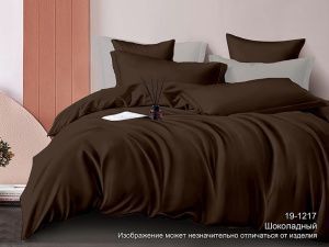 Набор: 2 наволочки сатин гл/кр диз. № 19-1217 (Шоколадный)