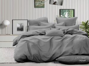 КПБ Микрофибра-страйп "Pandora" диз. № 1х1 (17-1502) Серый (N)