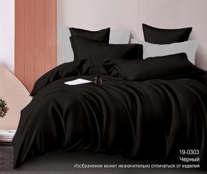 КПБ Сатин гл/кр "Luxor" диз. № 19-0303 Черный (N)