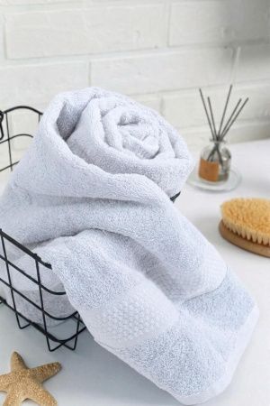 Полотенце махровое, г/к, 100х150, арт. 100-150 BS, 400 гр/м2, цвет: 024-белый