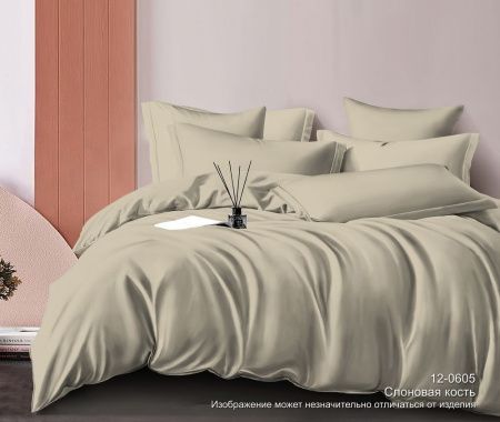 КПБ Сатин гл/кр "Luxor" диз. № 12-0605 Слоновая кость (N)