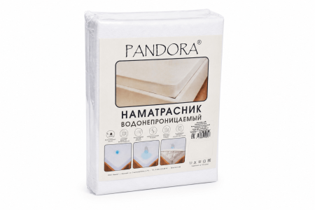 Наматрасник водонепроницаемый ТМ Pandora / борт 30/ 160х200х30