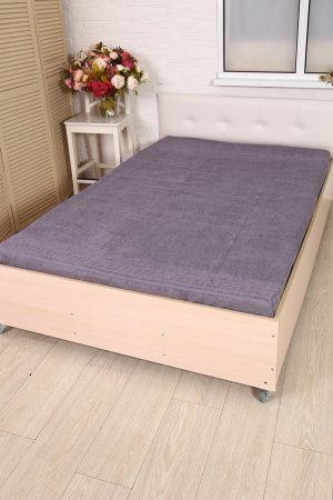 Простыня махровая, г/к, 150х200, арт. ВТ 150-200, 380 гр/м2, цвет: 910-серый