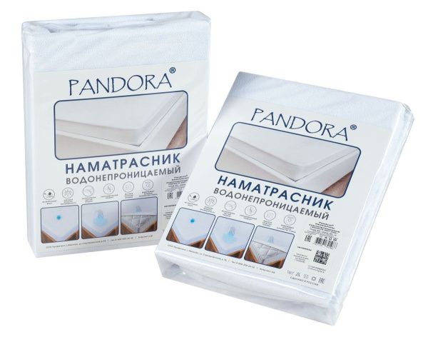 Наматрасник водонепроницаемый ТМ Pandora / борт 30/ 180х200х30